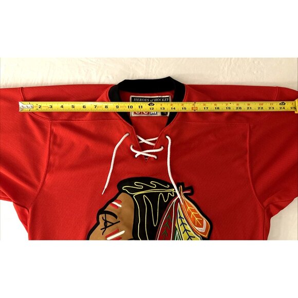 Bobby Hull 1957-58 Chicago Blackhawks CCM Heroes of Hockey Jersey Size 42 RARE - Picture 14 of 16